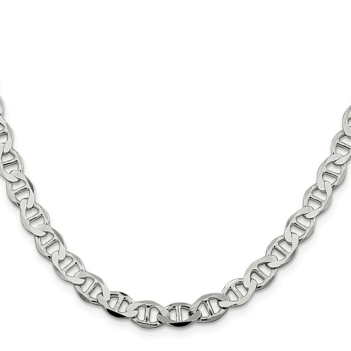 Exclusive 7.1mm Sterling Silver Flat Anchor Link Chain - Stylish & Affordable!-2