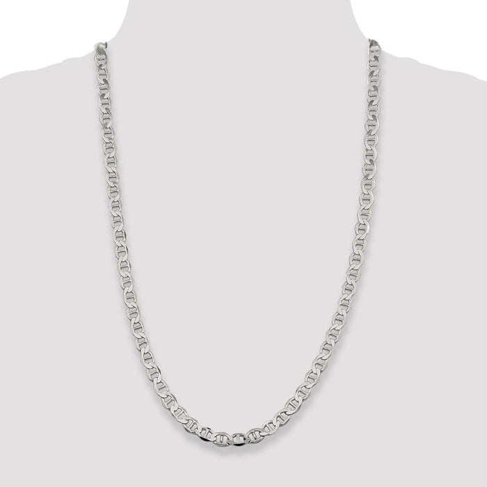 Buy Stylish 8.9mm Flat Anchor Chain in Sterling Silver | Affordable Luxury-4