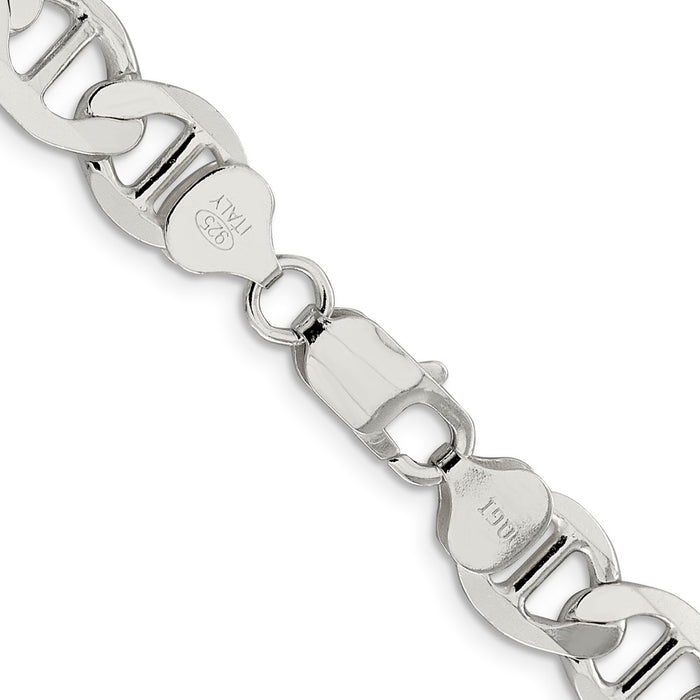 Buy Stylish 9.95mm Sterling Silver Flat Anchor Link Chain - Affordable Luxury-3