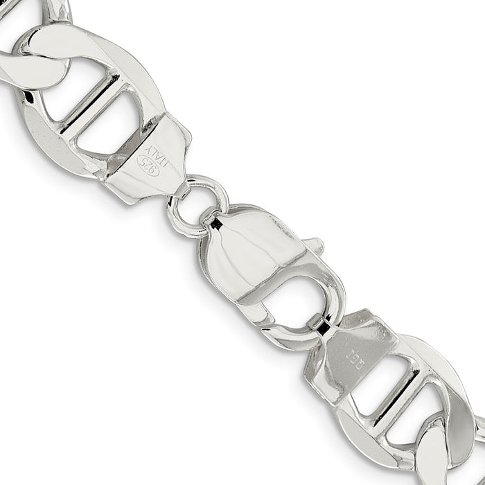Buy Stylish 12.3mm Flat Anchor Chain in 925 Sterling Silver - Affordable Luxury-3