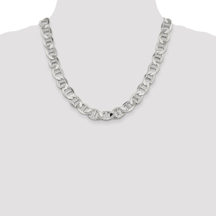Buy Stylish 12.3mm Flat Anchor Chain in 925 Sterling Silver - Affordable Luxury-4