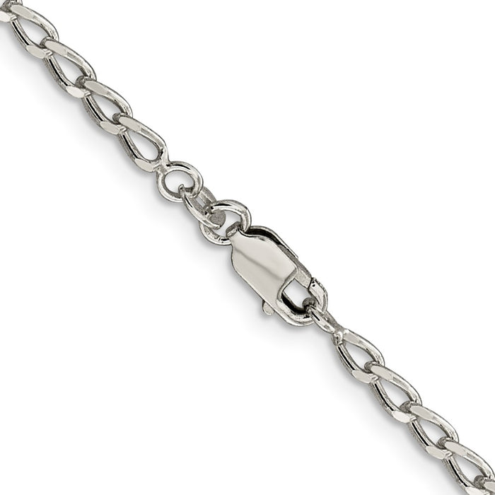 Buy Stylish 2.8mm Sterling Silver Elongated Open Link Chain - Luxury Value!-3