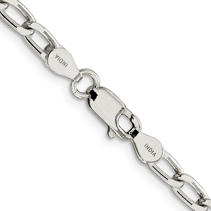 Buy High-Quality 4.3mm Sterling Silver Elongated Open Link Chain - Stylish Value-3