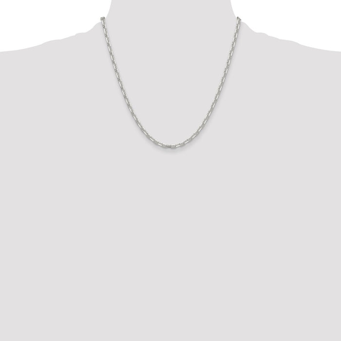 Buy Stylish Polished Sterling Silver 3.75mm Mariner Link Chain - Luxury Value-4