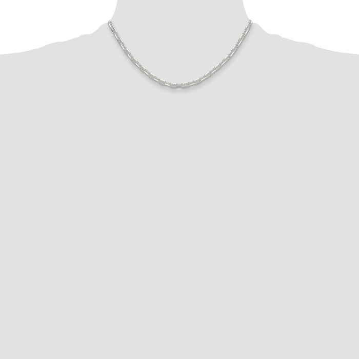 Buy Stylish Polished Sterling Silver 4.75mm Mariner Link Chain - Luxury Look-4