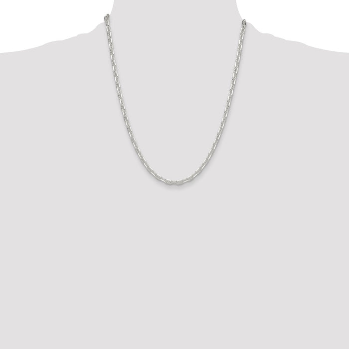 Buy Exclusive 4.75mm Polished Sterling Silver Mariner Link Chain - Stylish Value-4