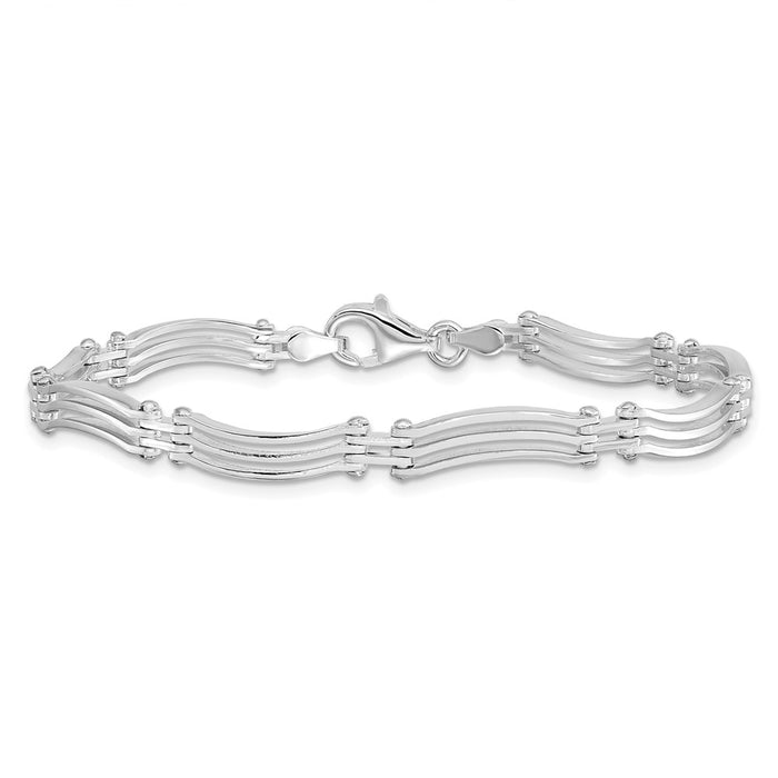 Exclusive Rhodium-Plated CZ Bracelet - 7.5", 218 Stones, Stylish & Affordable-3