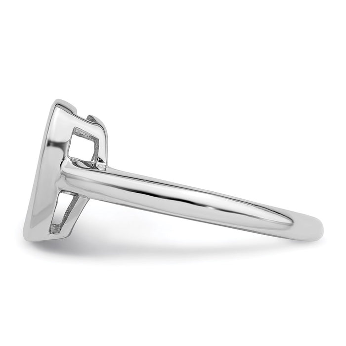 Exclusive Radiant Heart Ring: 34 Stone Micro Pav CZ in Sterling Silver-3