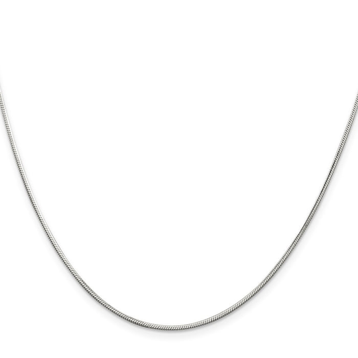 Buy Stylish 1.25mm Sterling Silver Octagonal Snake Chain - Affordable Luxury!-2