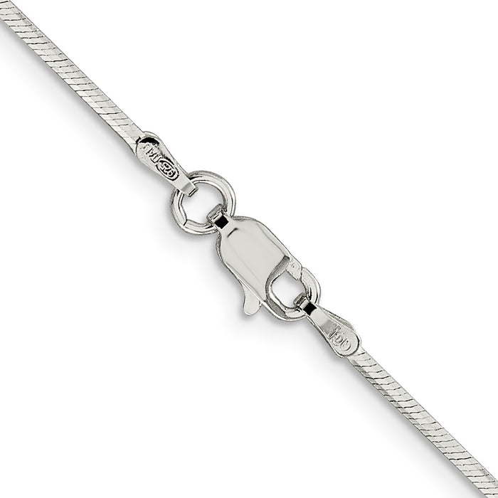 Buy Stylish 1.35mm Sterling Silver Octagonal Snake Chain - Affordable Elegance-3