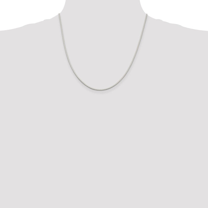 Buy Exclusive 1.35mm Octagonal Sterling Silver Snake Chain - Affordable Luxury!-4