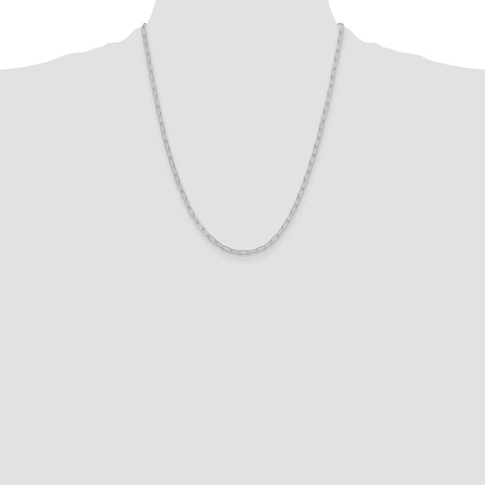 High-Quality 2.9mm Sterling Silver Paperclip Chain - Stylish & Affordable Jewelry-4
