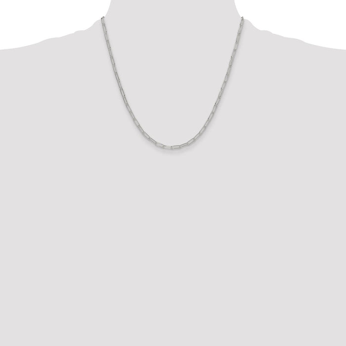 Buy Stylish 3.15mm Sterling Silver Paperclip Chain - Affordable Luxury Jewelry-4