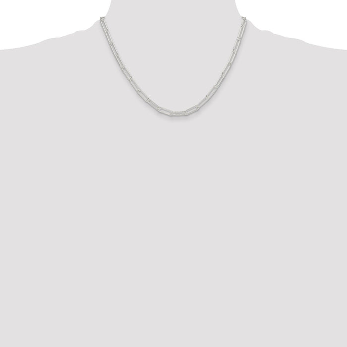 Buy Stylish 4.5mm Sterling Silver Paperclip Chain - High-Quality Value Jewelry-4