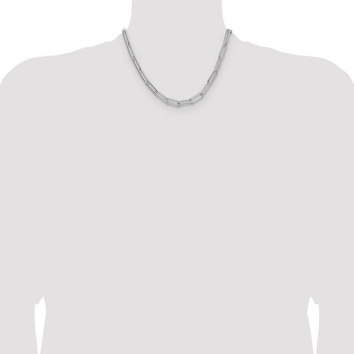 High-Quality 6.5mm Sterling Silver Paperclip Chain | Stylish & Affordable Design-4