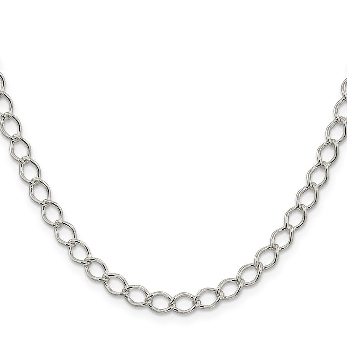Buy Stylish 5.75mm Sterling Silver Open Curb Chain - High-Quality Design-2