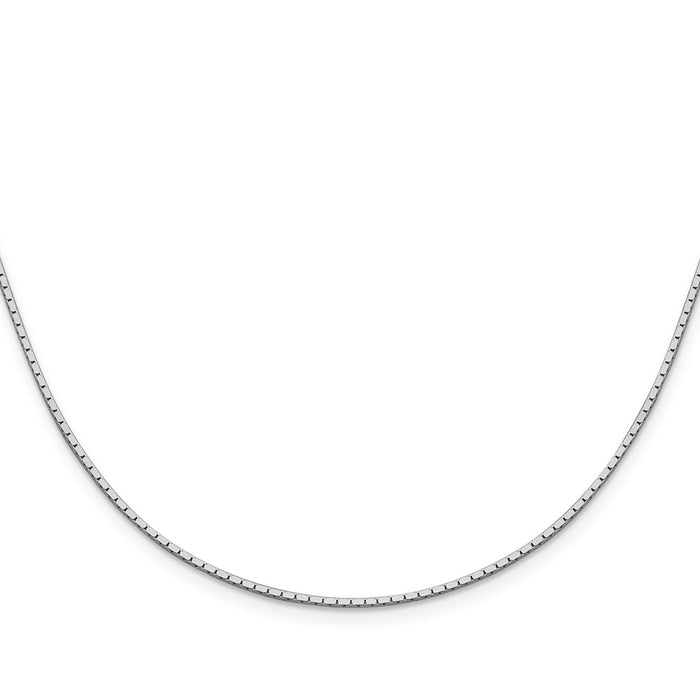 Buy Stylish 1.25mm Sterling Silver Mirror Box Chain - Affordable Luxury Jewelry-2