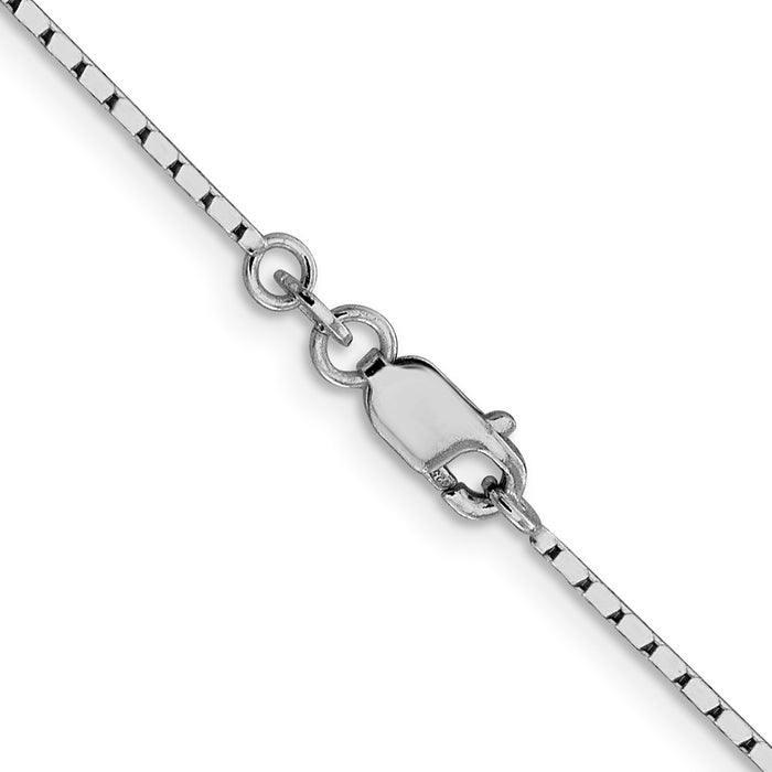 Buy Stylish 1.25mm Sterling Silver Mirror Box Chain - Affordable Luxury Jewelry-3