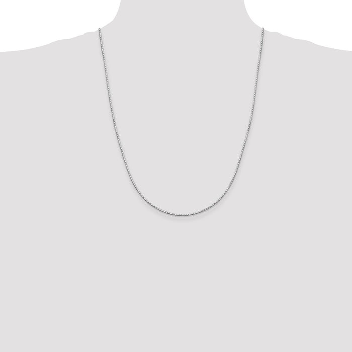 Buy Stylish 1.25mm Sterling Silver Mirror Box Chain - Affordable Luxury Jewelry-4