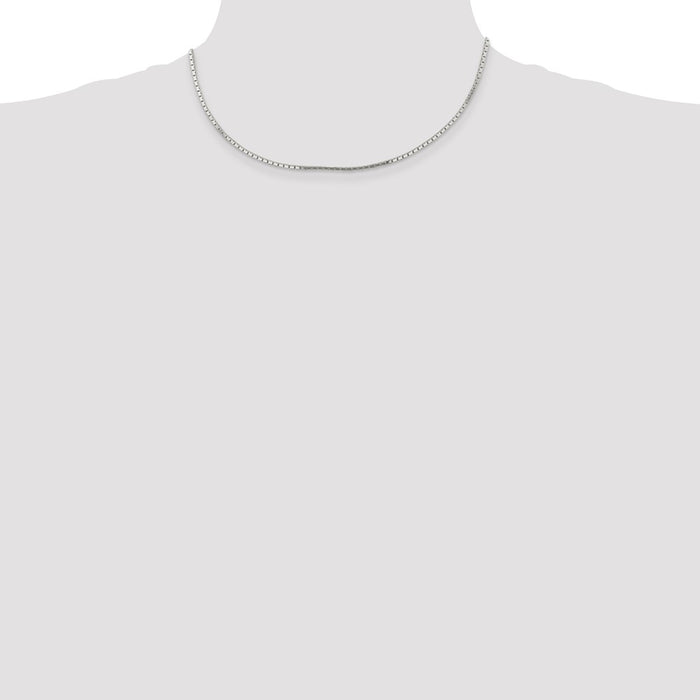 Buy High-Quality 1.5mm Sterling Silver Mirror Box Chain - Affordable Luxury!-4