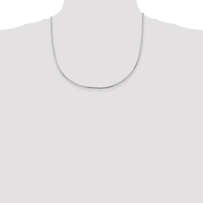 Buy Stylish 1.5mm Sterling Silver Mirror Box Chain - Luxury Accessory-4