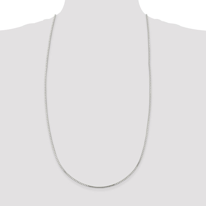 Exclusive 1.5mm Sterling Silver Mirror Box Chain - Stylish and Affordable-4