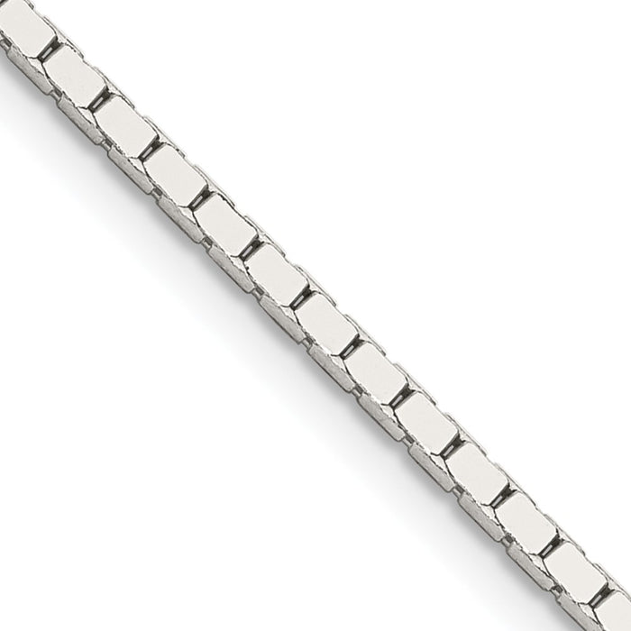 Exclusive 1.5mm Sterling Silver Mirror Box Chain - Stylish and Affordable-1