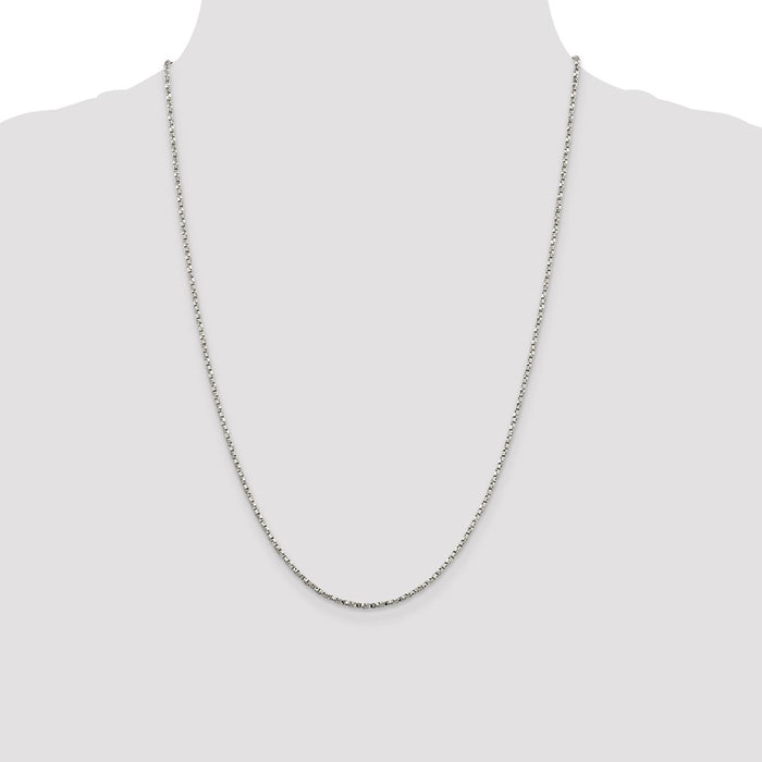 Buy Exclusive 1.75mm Twisted Box Chain in Sterling Silver - Affordable Luxury-4