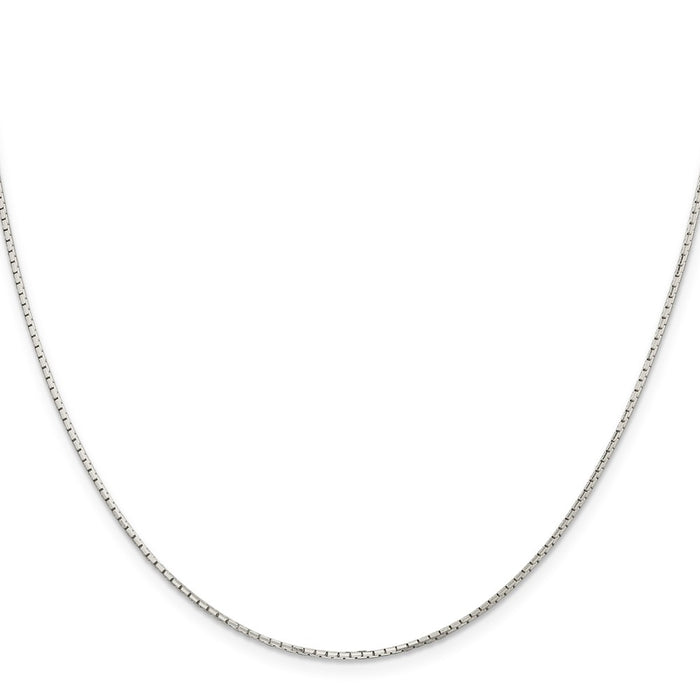 Buy Stylish 1.2mm Diamond-Cut Sterling Silver 8-Sided Mirror Box Chain-2