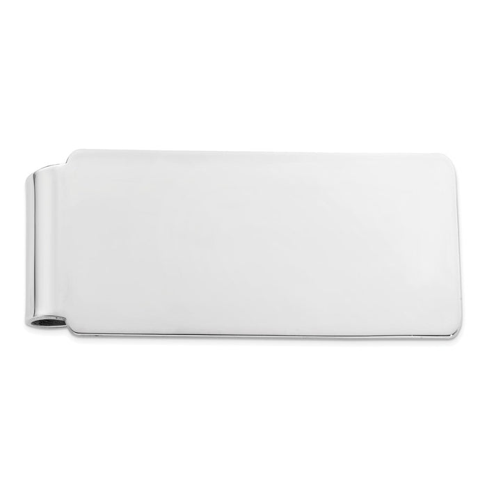Buy Stylish Rhodium-Plated Sterling Silver Money Clip - Affordable Luxury!-1
