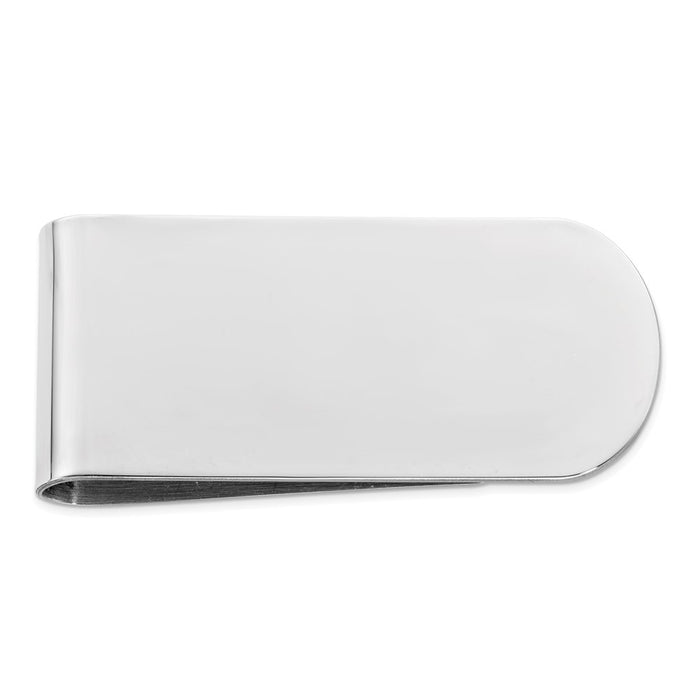 Buy Exclusive Rhodium-Plated Sterling Silver Money Clip - Stylish & Affordable!-1