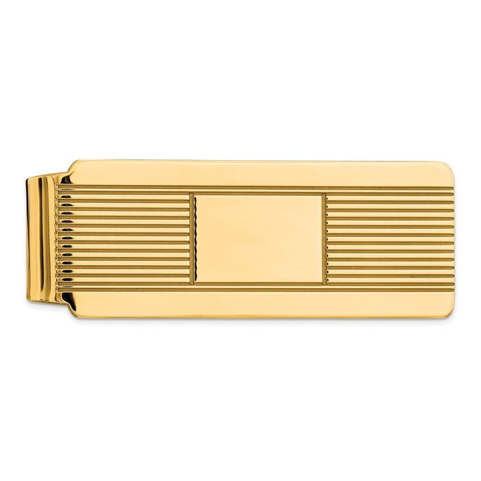 Exclusive Gold-Plated Sterling Silver Money Clip - Stylish & Affordable Value!-1