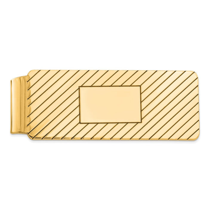 Buy Stylish Gold-Plated Sterling Silver Money Clip - Affordable Luxury Accessory-1