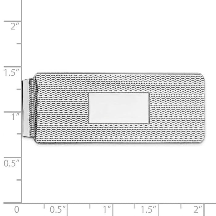 Buy Stylish Rhodium-Plated Sterling Silver Money Clip - Luxury Design, Affordable Price-2
