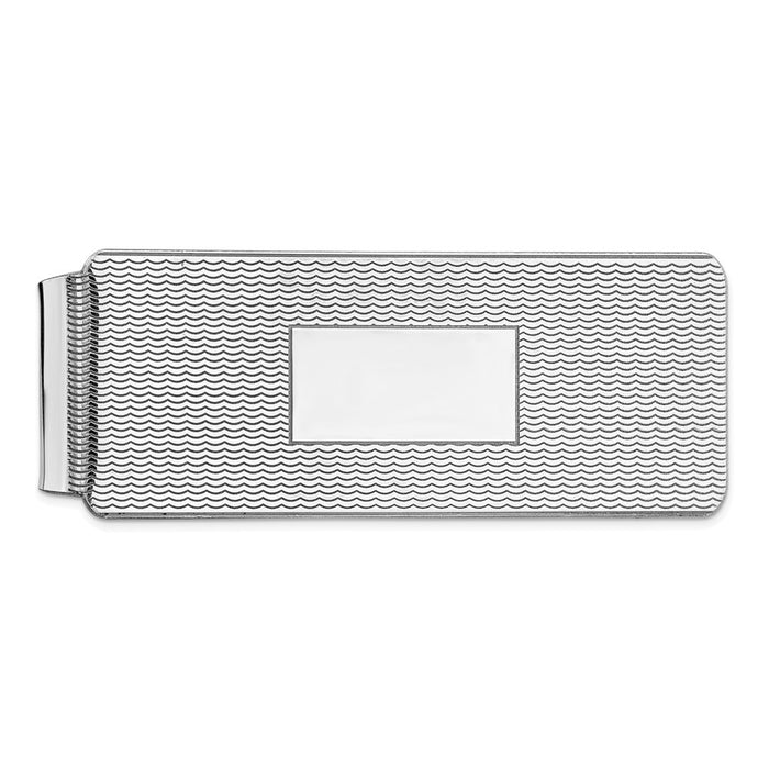 Buy Stylish Rhodium-Plated Sterling Silver Money Clip - Luxury Design, Affordable Price-1