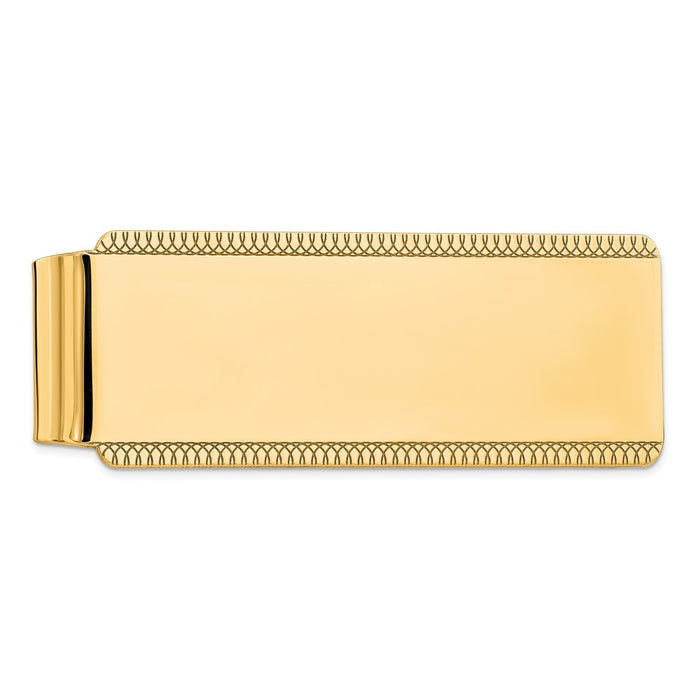 Buy Exclusive Gold-Plated Sterling Silver Money Clip - Stylish Satin Finish-1