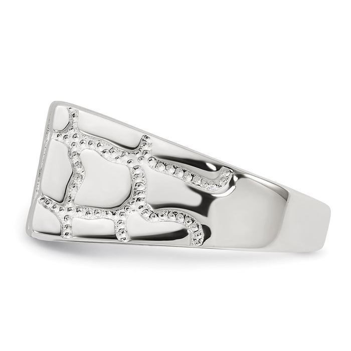 Shop Exclusive Sterling Silver Textured Nugget Ring - Stylish Design, Affordable Price-3