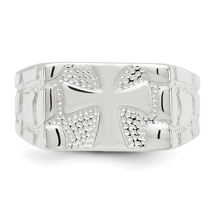 Shop Exclusive Sterling Silver Textured Nugget Ring - Stylish Design, Affordable Price-4