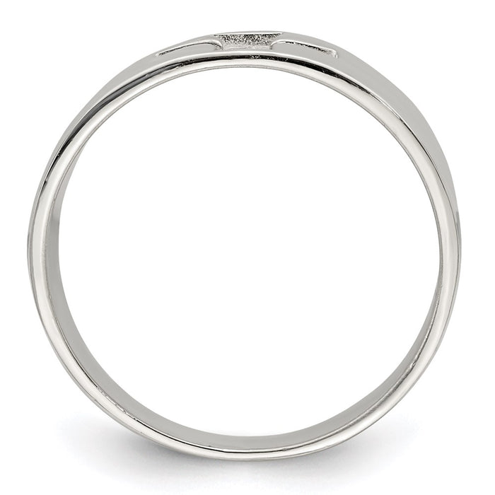 Exclusive Sterling Silver Cross Design Cutout Ring - Stylish & Affordable!-2