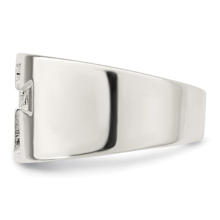 Exclusive Sterling Silver Cross Design Cutout Ring - Stylish & Affordable!-3