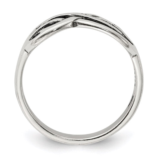 Shop Stylish Antiqued Sterling Silver Knot Ring - 14G, 0.85mm, Affordable Elegance