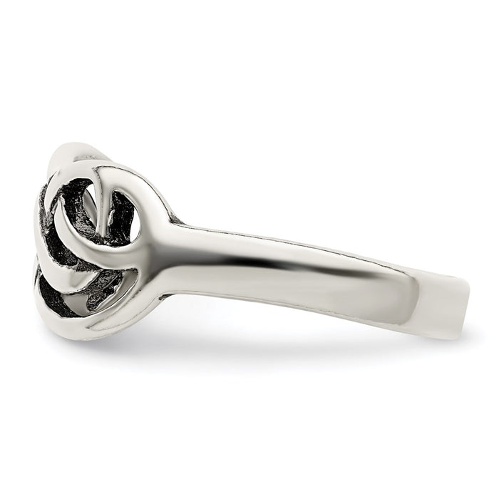 Shop Stylish Antiqued Sterling Silver Knot Ring - 14G, 0.85mm, Affordable Elegance-4