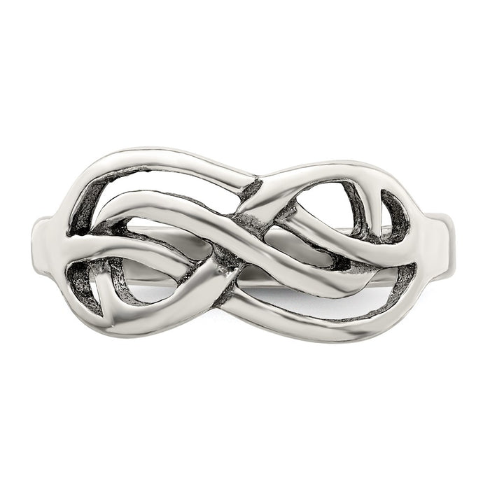 Shop Stylish Antiqued Sterling Silver Knot Ring - 14G, 0.85mm, Affordable Elegance-5