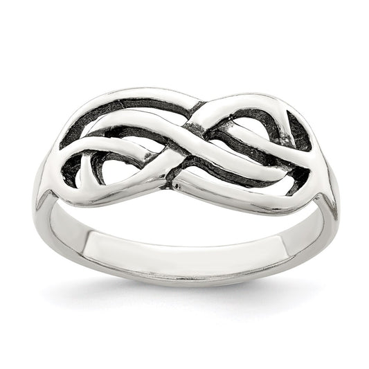Shop Stylish Antiqued Sterling Silver Knot Ring - 14G, 0.85mm, Affordable Elegance