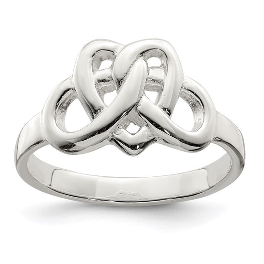 High-Quality Sterling Silver Celtic Heart Ring | Stylish Intricate Design