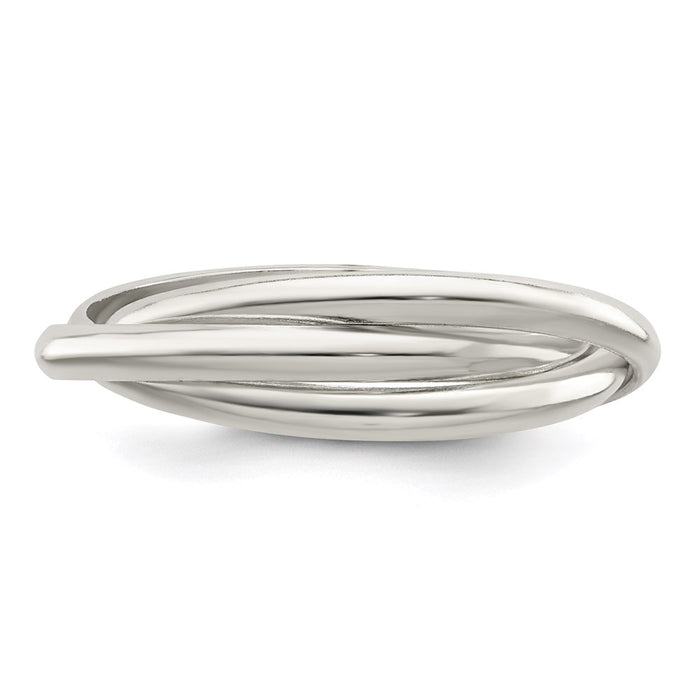High-Quality Sterling Silver Triple Interwoven Ring | Stylish & Affordable-3