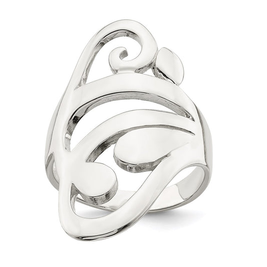 High-Quality Sterling Silver Elegant Scroll Design Ring | Stylish & Affordable