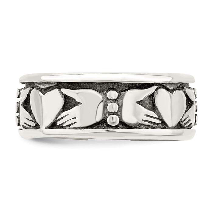 Buy Exclusive Sterling Silver Claddagh Ring | Stylish Design & Affordable Price-3