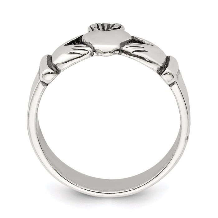 High-Quality Sterling Silver Claddagh Ring - Stylish Design & Affordable Price-2