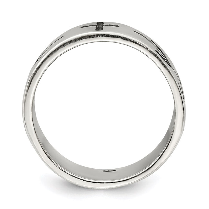 Shop Exclusive Sterling Silver Cross Motif Ring - Stylish Design, Affordable Price-2